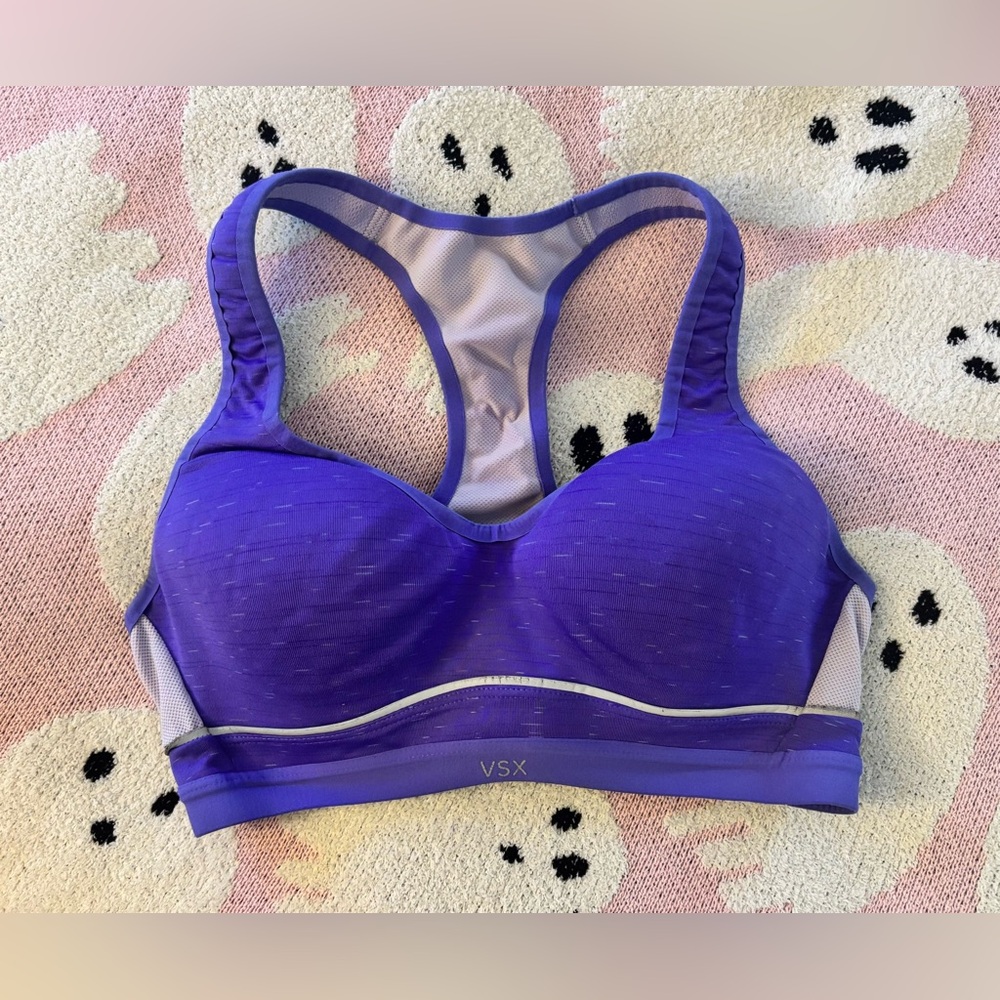 VSX Bold Purple Racerback Sports Bra with Molded Cups